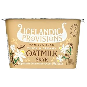 Icelandic Provisions, Yogurt Skyr Oatmilk Vanilla Bean, 5 Ounce