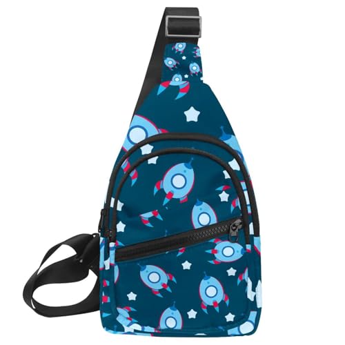 Sac à dos bandoulière requin bleu, idéal pour le voyage et la randonnée active