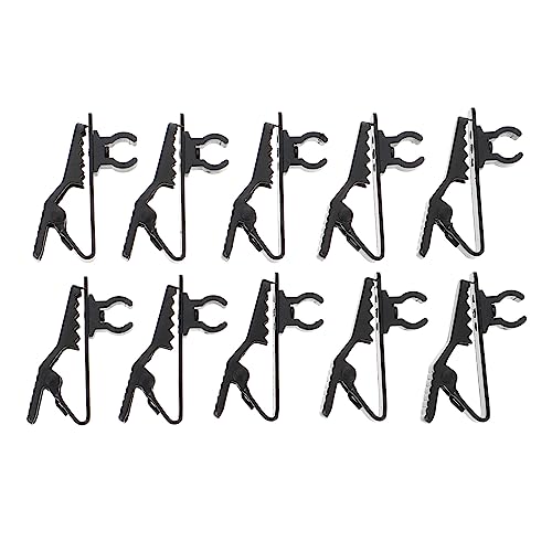 Kisangel 10Pcs Lavalier Microphone Clips Durable Clip Microphone Holders for Easy Installation Portable Design for Conferences Parties and Performances