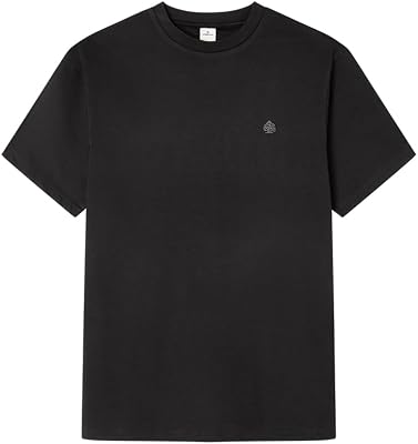 Springfield Basic SS T-Shirt with Tree Embroidery Camiseta Bordada Hombre (Pack de 1)
