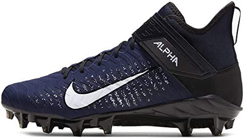 Nike Alpha Menace Pro 2 Mid (Color: College Navy/White-Black, Size:12.5)