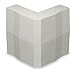 Hubbell Wiring Device-KELLEMS PVC External Elbow Cover for Use with Super Base-Trak Raceway, White