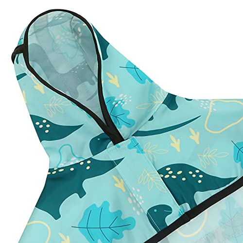 image for HDE Dog Raincoat Jacket Reflective Adjustable Hooded Pet Poncho Rain C