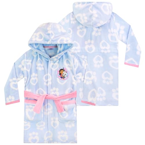 DreamWorks Mädchen Gabby’s Dollhouse Vlies Bademantel Blau 122