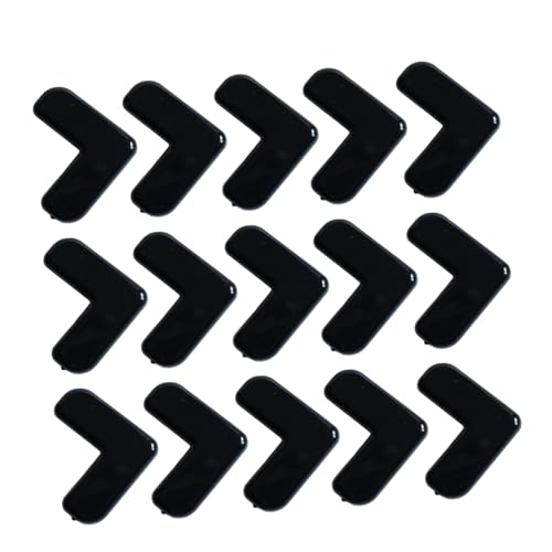 Image of NUOBESTY Silicone Corner Protector Guards 20 Pcs Colorful L-Shaped Anti-Collision Edge Bumpers for Kids Safety on Tables Windows and Furniture Corners