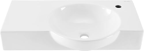 Miniatura 1 de Swiss Madison Well Made Forever SM-WS326 Château 30" grifo lateral izquierdo montaje en pared fregadero de baño, blanco brillante