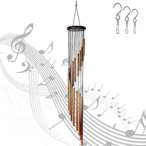 WIND CHIMES FOR PEOPLE WHO LIKE THEIR NEIGHBORS, Soothing Melodic Tones & Solidly Constructed Bamboo/Aluminum Chime, Great as a Quality Gift or to keep for Your own Patio, Porch, Garden, or Backyard.