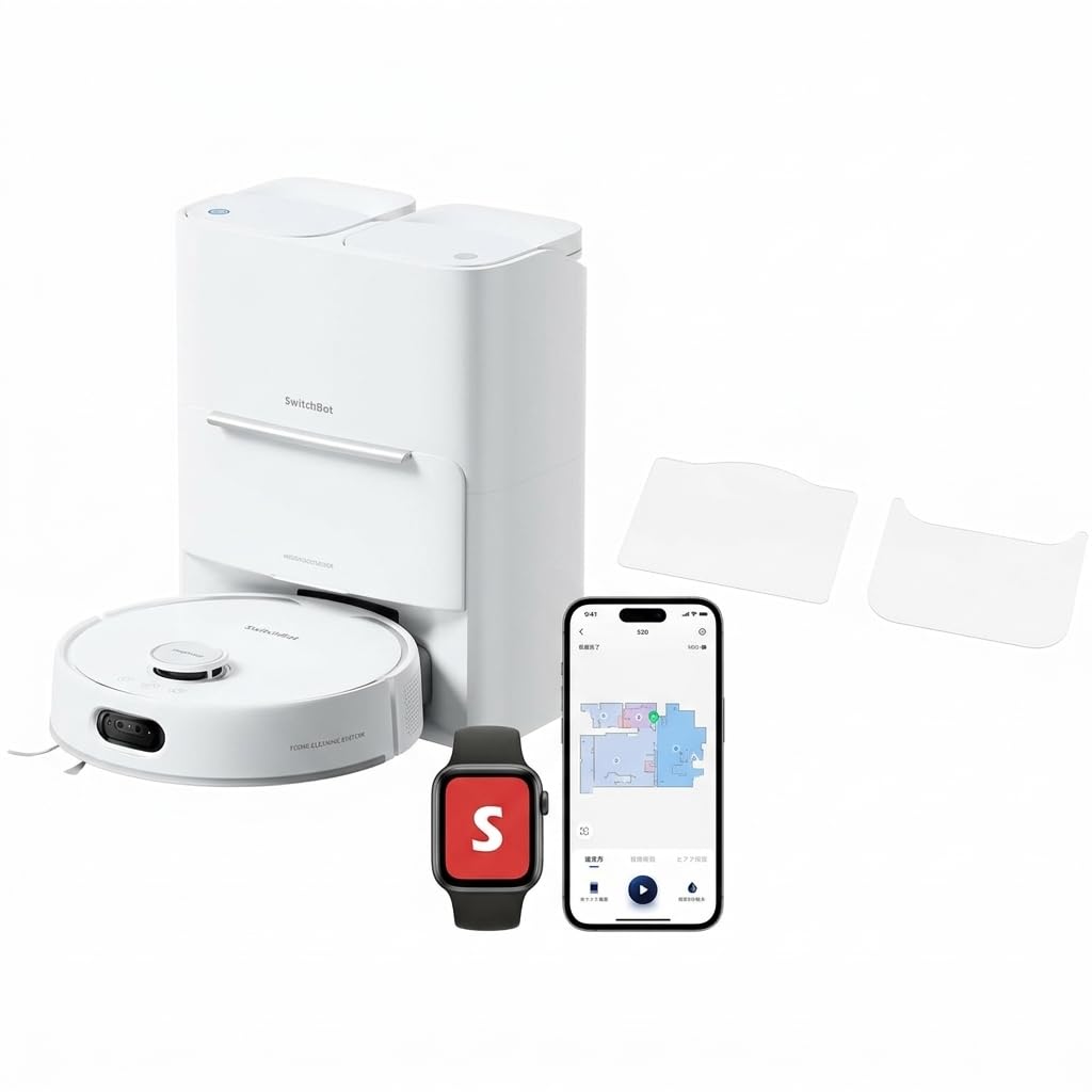 Amazon | 【セット販売】【自動給排水】SwitchBot ロボット掃除機 S20