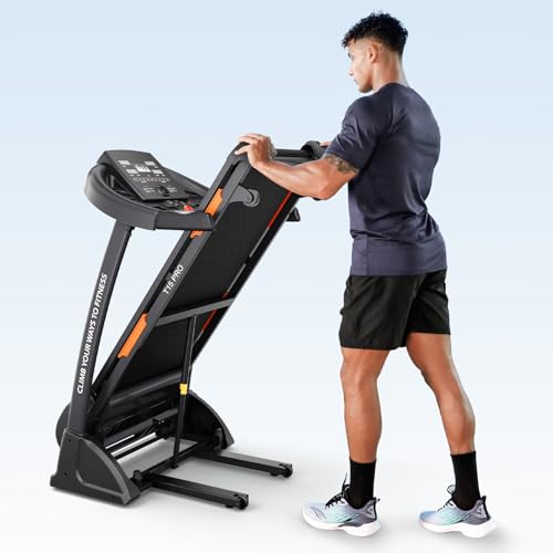 Image of THERUN Incline Treadmill, Treadmills for Running and Walking, 300 lbs Weight Capacity Folding Treadmill with 0-15% Auto Incline, Wide Belt, 3.5 HP, App, Heart Rate