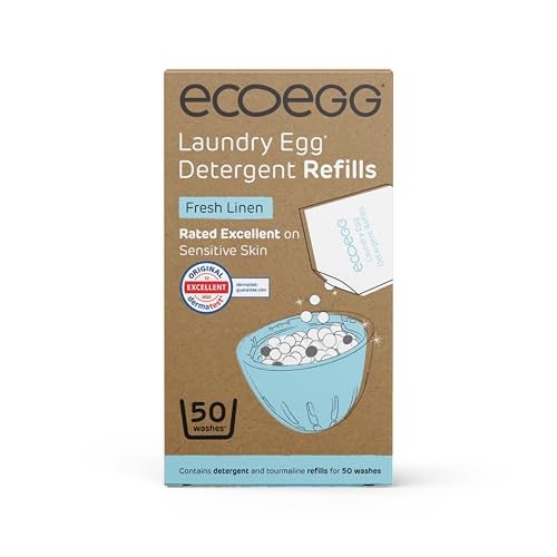 Ecoegg Laundry Egg Refills Detergent and Fabric Softener Replacement (Fresh Linen)