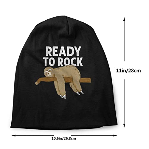 Qieara Funny Sloth Sleep Tree Slouchy Beanie Cap Knit Hat For Men And Women Fisherman Beanie Hat Skull Cap Cute Chemo Hat Unisex Gift #TOP1
