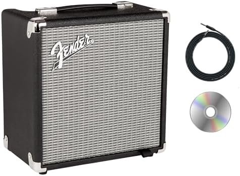 Fender Rumble 15 Bass Guitar Combo Amplifier Bundle with Instrume...