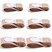 Attelle d'Orteil Cassé, 6 Pièces Attelle d'Orteil Cassé Bandes à Boucles d’Enveloppe de Doigts Bandages Rembourrés d’Orteils en Tissu Protecteurs Séparateur Soutien de Doigts, 3 Tailles