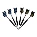 Invictus Labs Professional Darts Set 20g – 6 Steel Tip Darts with Red and Blue Aluminum Shafts and 2 Style Flights + Dart Sharpener + Multi-tool + Case.