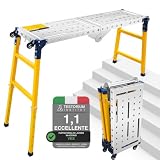 VKE Trabattello Piattaforma da Lavoro Pieghevole 450KG Portata 160×36×120cm