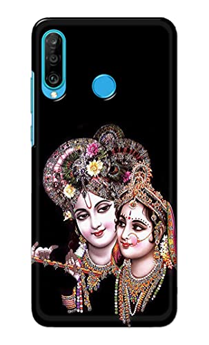 Image of PRINTFIDAA� Printed Hard Back Cover Case for Huawei P30 Lite | Huawei Nova 4e Back Cover (Radha Krishna) -2808