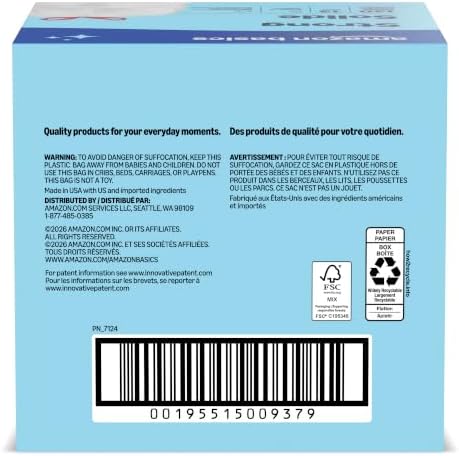 Amazon Basics Trash Bags, Tall Kitchen Drawstring, Unscented, 13 Gallon, 120 Count, Pack of 1, Packaging May Vary — view 5