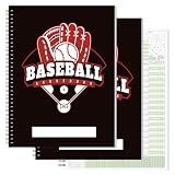 suituts 3 Pack Baseball Softball Scorebook, Extra Innings, 35 Games, 9'X12'