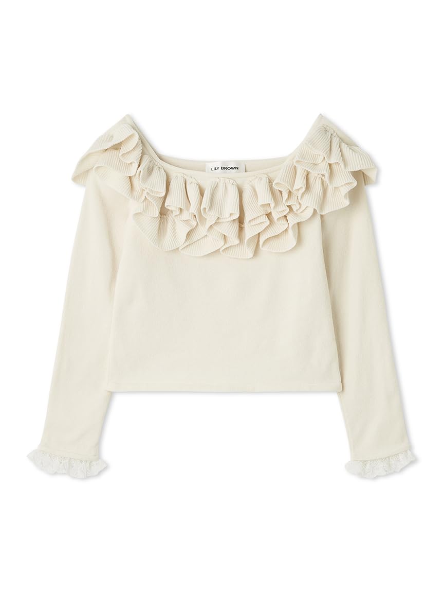 [リリーブラウン] モールフリルニットトップス LWNT254225 レディース