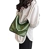 Anopo PU-Leder Umhängetaschen für Damen mit Einstellbarem Gitarrengurt Weinlese Tragetasche Hobo Geldbörse Vegane Handtasche Grün #3