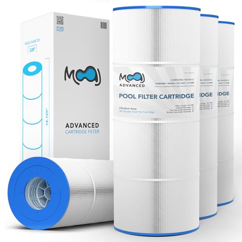 MOAJ Advanced Pool Filter 4-Pack Replaces Hayward SwimClear C2025, CX470E, CX470-XRE, CX480, CX480-XRE, PA56SV, C-7458, FC-1223, FC-6420 | 14 1/8