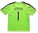 LES TRICOT FCW 2018 Italy Home #1 Gianluigi Buffon Football Futbol Soccer Kids Goalkeeper Jersey Shorts Socks Set Youth Sizes (Neon, 10-11 Years)