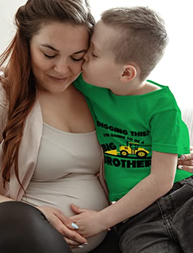 Big Brother Shirt For Toddler Pregnancy Announcements Tractor Shirts For Boys 2T Green #TOP1