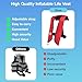 VOGUCCLO Automatic/Manual Inflatable Life Jacket| Inflatable PFD Kayak Vest Adult| Life Vest for Adults| Outdoor Water Sports| Supports up to 330 lbs|33g of Carbon Dioxide Cylinder (609 Red)