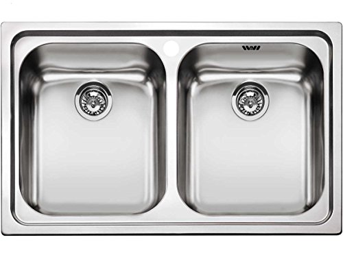 Tipologia edilizia: Standard SMEG SP792-2, Lavandino della cucina OMNI, Stainless steel