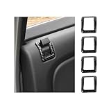 RT-TCZ Car Door Lock Pin Cover Trim Decoration Interior Accessories for Chevy Avalanche/Suburban/Tahoe 2007-2013,for GMC Yukon/Sierra 2007-2013 (Black Carbon Fiber)