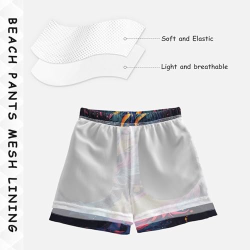 Pigsaly Boys Swim Trunks Featuring Dragon Boys Board Shorts Swimsuit Swimwear Summer Bathing Suit S Multicolor4