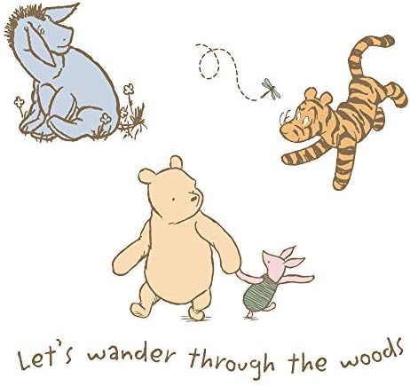 Lambs & Ivy Storytime Pooh Wall Decals - Beige, Animals, Disney, Bear