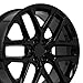 OE Wheels CV62 24 Inch Rim Fits Silverado 1500 Style 6x139.7 24x10 Gloss Black - Hollander 14078 (1)