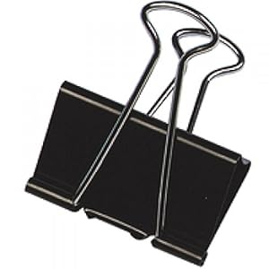 Foldback-Klammern 32mm Schwarz 10 Stück