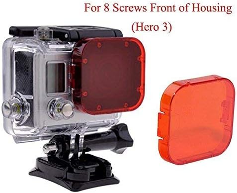 YEHOLDING Snorkel Red Filter for GoPro Hero3, SJ4000 Action Cameras