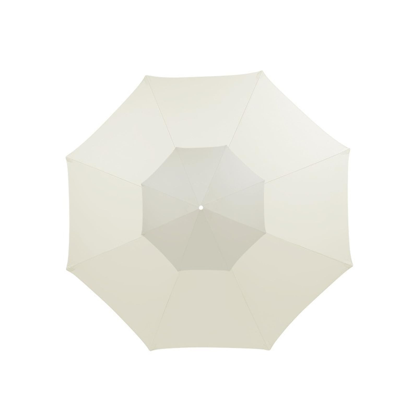 MCDSAJ Umbrella Replacement Top, Double Top Sunshade Umbrella Cloth Replace, Umbrella Replacement Canopy for Garden Backyard Pool Umbrellas Cantilever Parasols(10ft-8 Ribs Khaki)