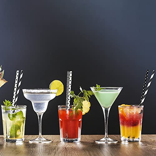 TGFIX 120 pezzi cannucce di carta a strisce