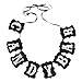 Produktbild Pixnor Jute, Matrix Candy Bar Transparente Hochzeit oder Party Dekoration Banner schwarz