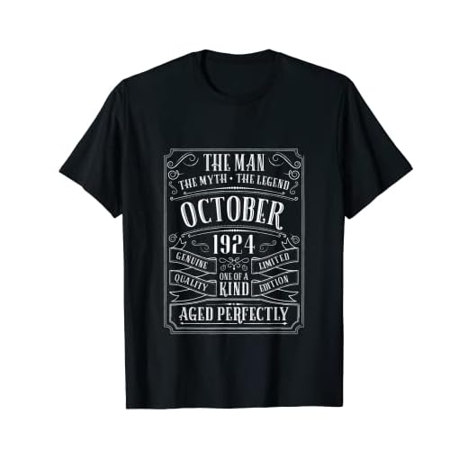 Hombre 95 cumpleaños camisa hombres edad 95 abuelo papá regalo octubre 1924 Camiseta