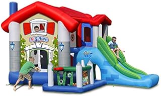 Action air Bounce House, Bouncy House with Blower, Inflatable Bouncer with 30 Pit Ball, Jumping House for Kids with Foldable Sun Roof, Love for Kids