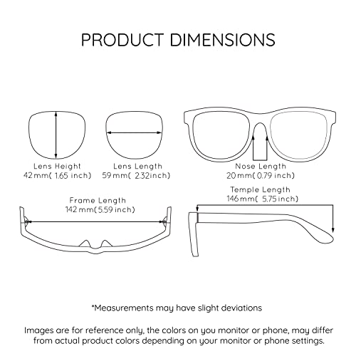 Edge I-Wear Extra Large Designer Square Summer Sunglasses with Trendy Oversized Polarized Lenses Women Men3