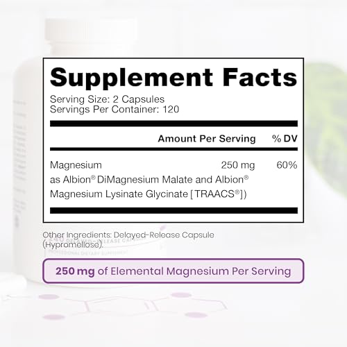 Pure TheraPro Rx Magnesium Lysinate Glycinate & Malate 240ct (EmboCaps) — view 3