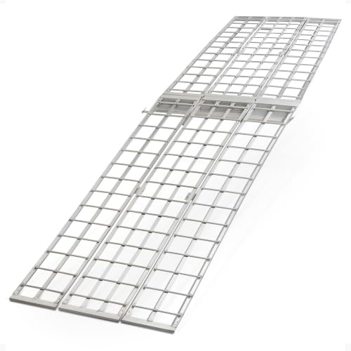 Black Widow Aluminum Arched Folding Motorcycle Ramp, 1,500 lb, 10 Ft x38 in