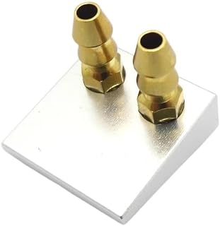 RC Boat Water Cooling Inlet Pickup Bottom Dual Water Nipple Nozzle for RC Boat Mono Speedboat Hydroplane CAT(Dual Nipples)
