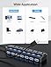 WIRWTRU USB Hub 7 Port,USB 3.0 Hub Splitter with Individual On/Off LED Switches, USB Hub for PC, 5Gbps HighSpeed Data for Laptop, Mac, PC, Desktop, PS5, Xbox and More