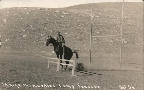 Hurdles Camp Funston Fort Riley Kansas RPPC