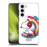 Head Case Designs Licenza Ufficiale Peanuts Skating Colorato Snoopy Passeggiata Aerografata Custodia Cover Dura per Parte Posteriore Compatibile con Samsung Galaxy S23+ 5G