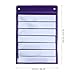 DIYEAH Magnetic Pocket Chart Set - Includes 10 Dry Erase Cards for Classroom, Daily Schedules, Activities & Demonstrations (Hanging Organizer for Teachers, Kids, Homeschool, Office - Purple)