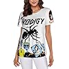 AUIPOTY The Women's Novelty Print T-Shirt Pro&digy Short Sleeve Tee Tops Round Neck Blouse Tshirt for Female Fans Merch Gifts Black #3