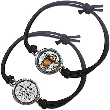 Spirit Lala Sloth Reversible Stretch Bracelet with Gift Box